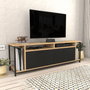 Hanah Home Omar Soporte de TV Roble y Negro